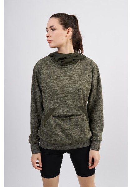 Thecatu Kapuşonlu Kanguru Cepli Unisex Sweatshirt 002