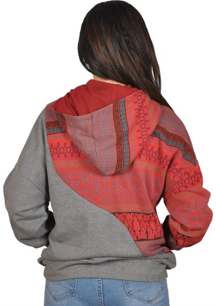 Thecatu Tasarim Unisex Kapşonlu Sweat Shirt 001 fiyatları