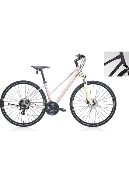 Sportive 226 457H 28" 24-V Hd MAT METALİK PEMBE-BEJ-MOR Trekking Bisikleti