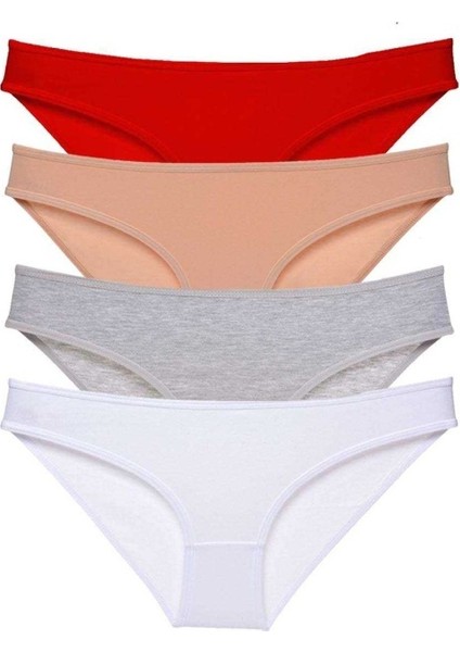 4 Adet Süper Eko Set Likralı Kadın Slip Külot 531