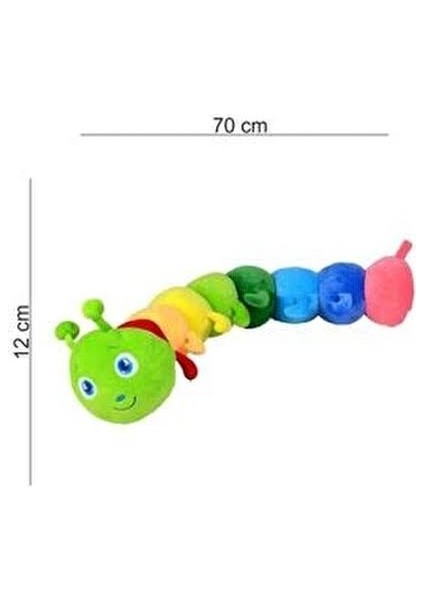 Top Rock Store Oyuncak Peluş Tırtıl Uyku Arkadaşım Dev Boy 70 cm