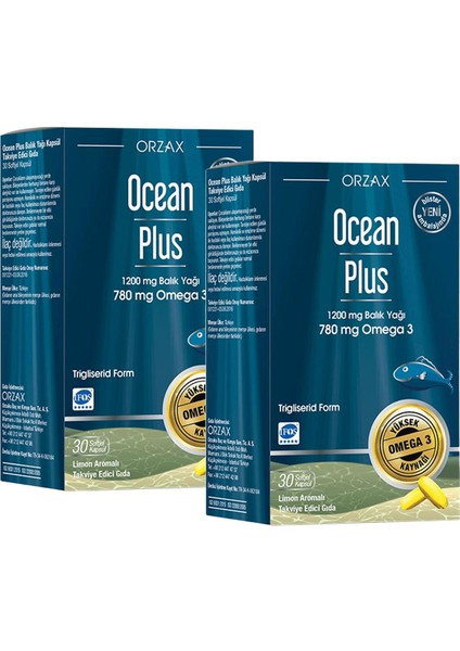 Ocean Plus 1200 mg 30 Kapsül 2 Adet