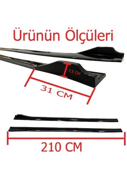 Otocizgi Üniversal Piano Black Siyah Renkli Kulaklı Flaplı Marşpiyel Lipi