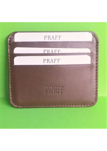 Praff 180222 Hakiki Deri Unisex Mini Kartlık