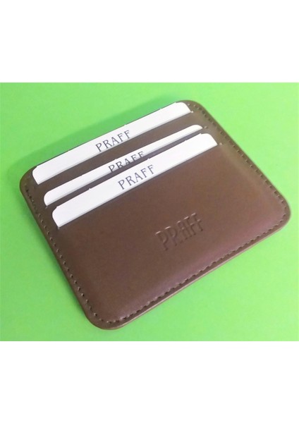Praff 180222 Hakiki Deri Unisex Mini Kartlık