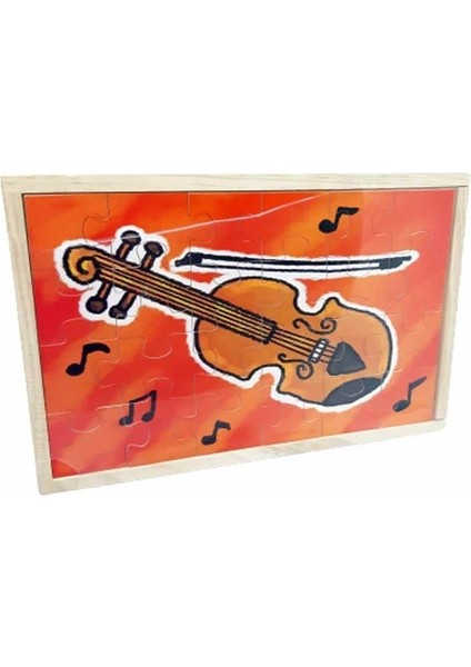Kutuda Ahşap Dört Model Puzzle