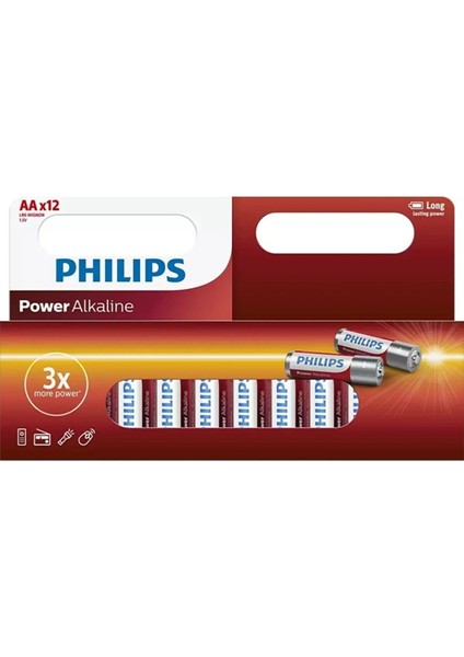 Power Alkalin 12li AA Kalem Pil LR6P12W10