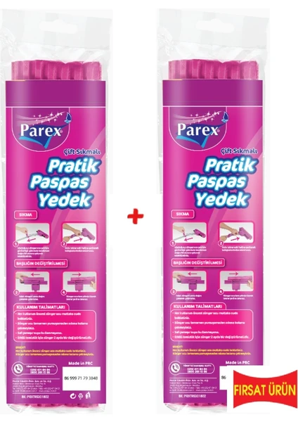 Pratik Paspas Çift Sıkmalı 2'li Yedek (2'li Fırsat Paketi)