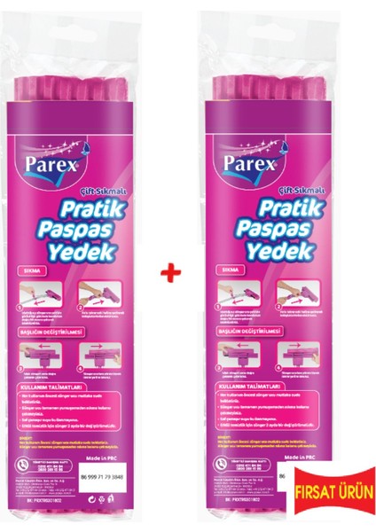 Pratik Paspas Çift Sıkmalı 2'li Yedek (2'li Fırsat Paketi)