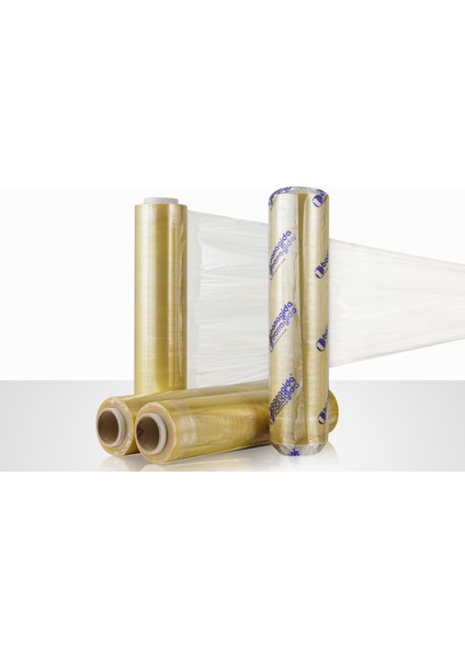 30 cm x 300 mt 8 Micron gıda streci Streç şeffas/sarı Film (1ADET) modelleri
