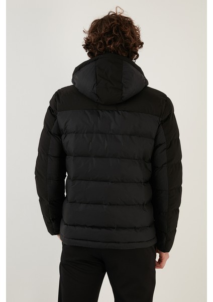 Suya Dayanıklı Kapüşonlu Regular Fit Mont Erkek Mont EXK22531310 indirimleri