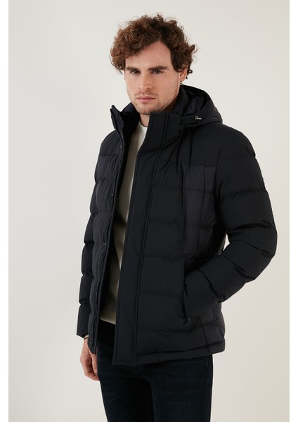 Suya Dayanıklı Kapüşonlu Regular Fit Mont Erkek Mont EXK22531310 indirimleri