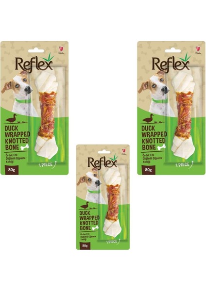 Ördek Etli Düğüm Kemik 80 gr x 3 Adet