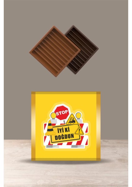 Iş Makinaları Doğum Günü * Çikolata Sargısı 20'li