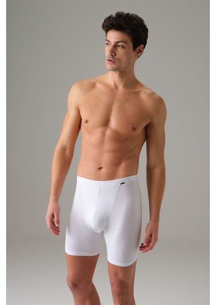 Erkek Torbalı Çift Kumaş Uzun Paça Boxer 1740