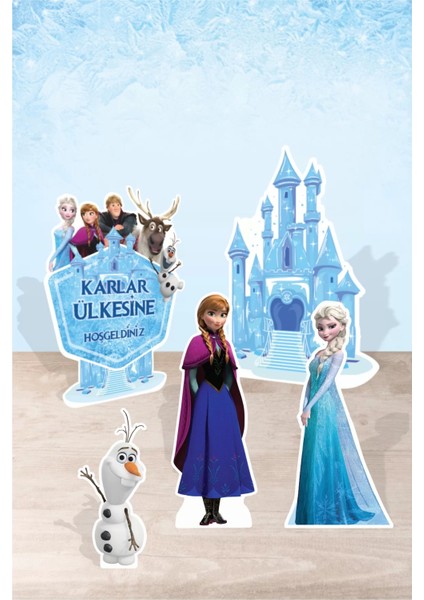 Frozen Karlar Ülkesi Ayaklı Pano Set *doğum Günü