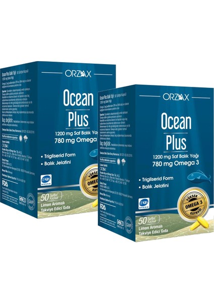 Ocean Plus 1200 mg 50 Kapsül 2 Adet