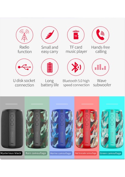 S32 Kablosuz Bluetooth Hoparlör Taşınabilir Subwoofer Bluetooth 5.0 Tws (Yurt Dışından) modelleri