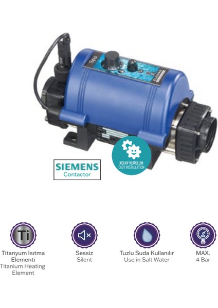 Elecro Analog Havuz Isı Pompası Nano Spa Model 5 Kw-Trifaze-Toptancıyızbiz fiyatları