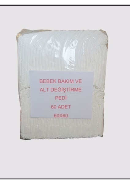 Bebek Bakım ve Alt Değiştirme Pedi 60 Adet 60X60