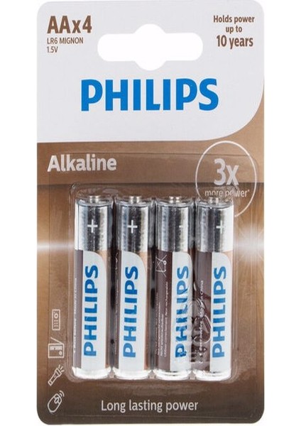 Kalem Pil 4lü Alkaline Aa LR6A4B/10 7984 7988 7981