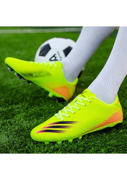 Erkek Nefes Alabilen Futbol Ayakkabısı - Sarı (Yurt Dışından)