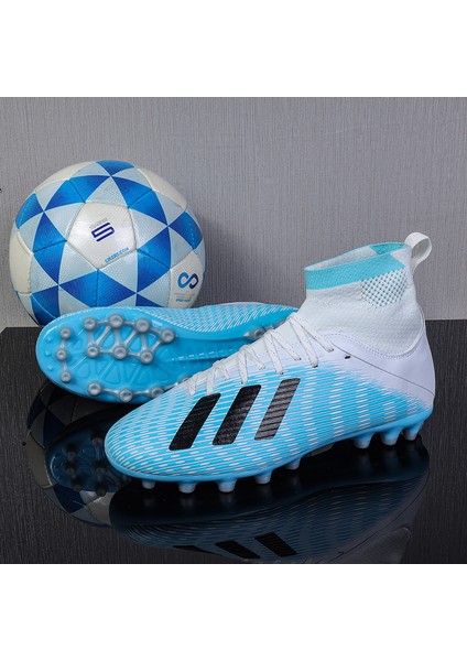 Erkek Nefes Alabilen Futbol Ayakkabısı - Mavi (Yurt Dışından)
