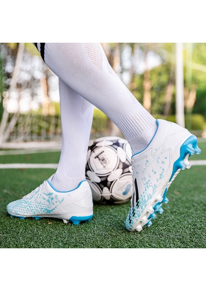 Erkek Nefes Alabilen Futbol Ayakkabısı - Mavi (Yurt Dışından) fırsatları