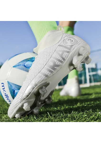Erkek Nefes Alabilen Futbol Ayakkabısı - Beyaz (Yurt Dışından) modelleri