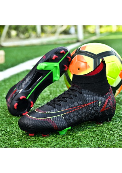 Erkek Nefes Alabilen Futbol Ayakkabısı - Siyah (Yurt Dışından) modelleri
