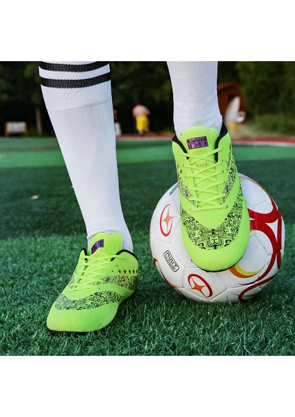 Erkek Nefes Alabilen Futbol Ayakkabısı - Yeşil (Yurt Dışından)