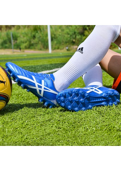 Erkek Nefes Alabilen Futbol Ayakkabısı - Mavi (Yurt Dışından) fiyatları