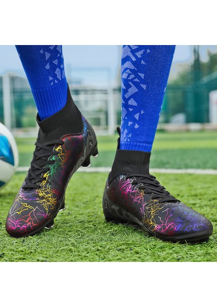 Erkek Nefes Alabilen Futbol Ayakkabısı - Siyah (Yurt Dışından) fiyatları