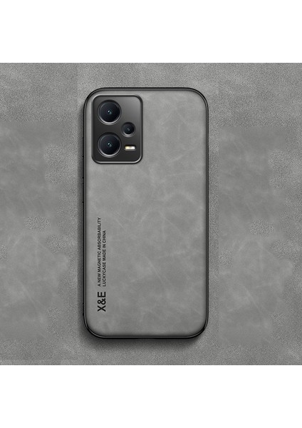 Poco X5 Pro 5g için Manyetik Cep Telefonu Kılıfı - Gri (Yurt Dışından)