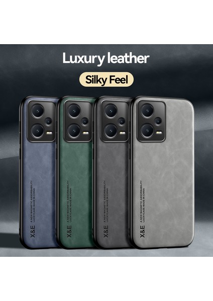 Poco X5 Pro 5g için Manyetik Cep Telefonu Kılıfı - Gri (Yurt Dışından)
