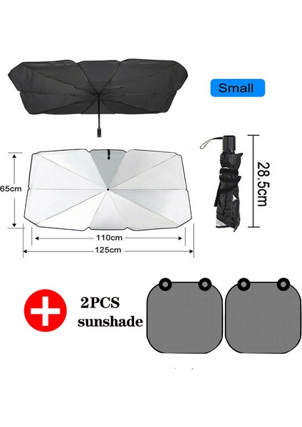 Araba Ön Cam Tente Iç Koruyucu Aksesuarları Parçaları Araba Şemsiye Şemsiye Ön Kapak Güneş Koruma Evrensel Ürün (Yurt Dışından)