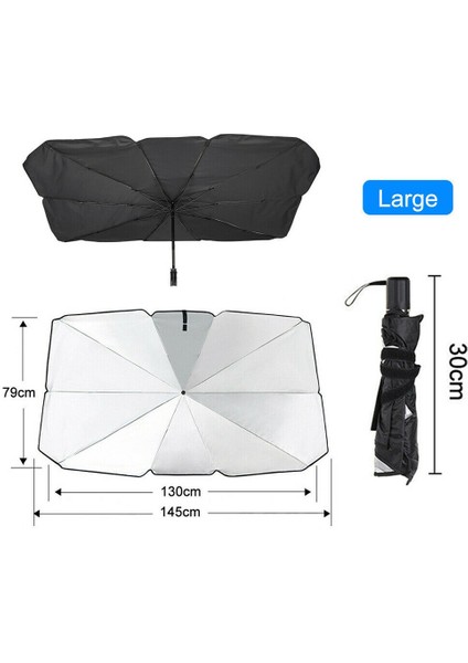 Araba Ön Cam Tente Iç Koruyucu Aksesuarları Parçaları Araba Şemsiye Şemsiye Ön Kapak Güneş Koruma Evrensel Ürün (Yurt Dışından)