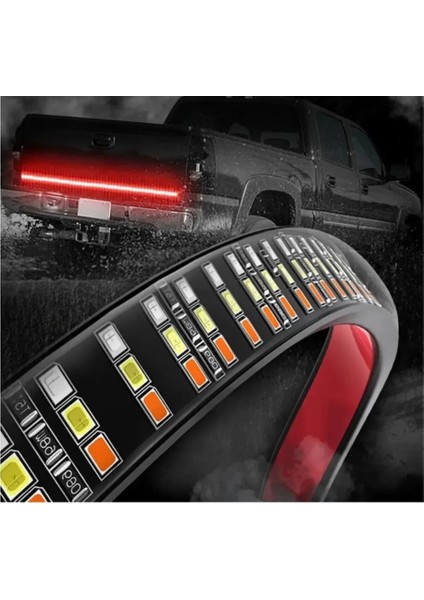 Hubsteinpick Up Ledi Off Road Bagaj Sinyalli Kayar LED Lamba 120CM Bagaj Altı Kayarlı Sinyal Ledi - 120 cm