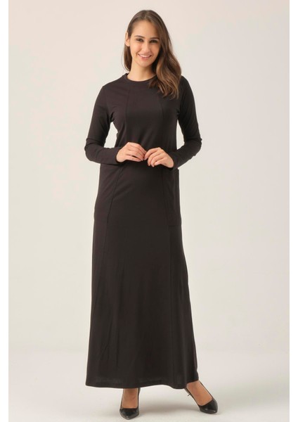 Siyah Cepli Sıfır Yaka Elbise DM0321 modelleri