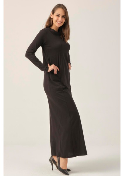 Siyah Cepli Sıfır Yaka Elbise DM0321 indirimleri