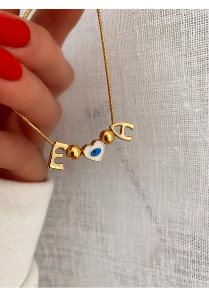 Gold İki Harfli Kalp Detay Yılan Zincir Bileklik fiyatları