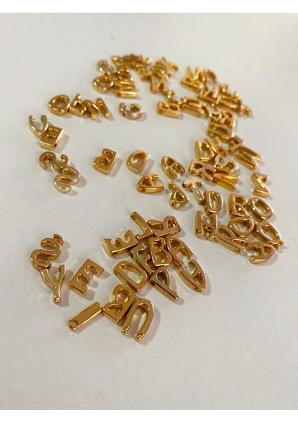 Gold İki Harfli Kalp Detay Yılan Zincir Bileklik indirimleri