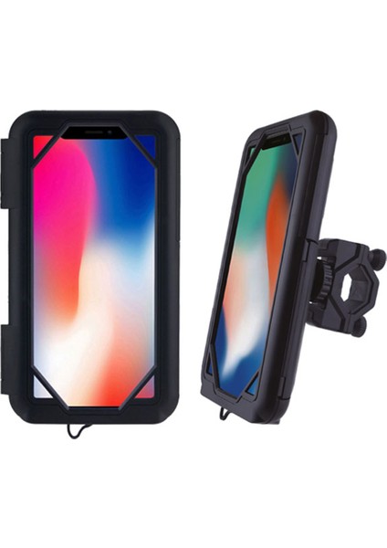 Telefon Tutucu Kapalı Model 7 Inch Gidon ( Xl Büyük Boy )