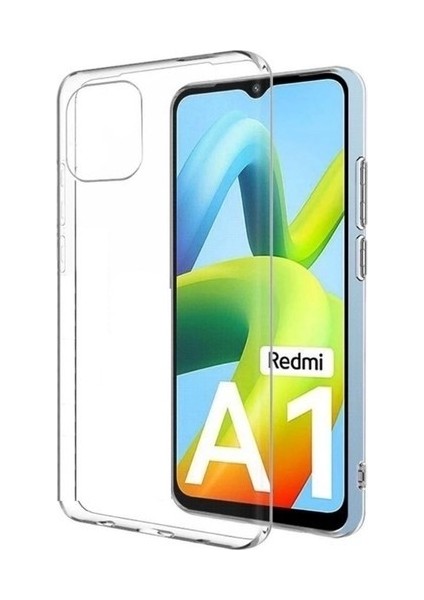 Xiaomi Redmi A1 Kamera Korumalı Şeffaf Yumuşak Silikon Kılıf