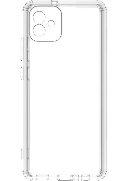 Samsung Galaxy A04 Kamera Korumalı Şeffaf Yumuşak Silikon Kılıf