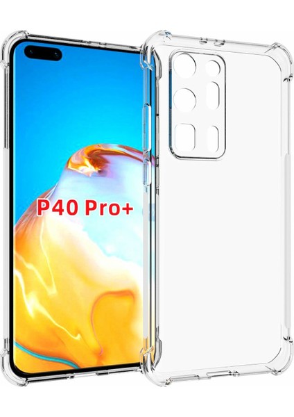 Huawei P40 Pro Kamera Korumalı Şeffaf Yumuşak Silikon Kılıf