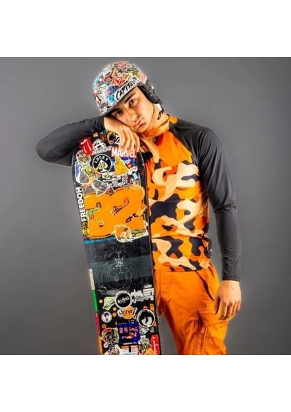 Camo Orange Üst İçlik