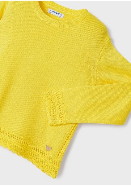 Kız Çocuk Örme Bluz Sarı 3344 fiyatları