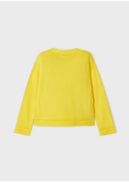 Kız Çocuk Örme Bluz Sarı 3344 fırsatları