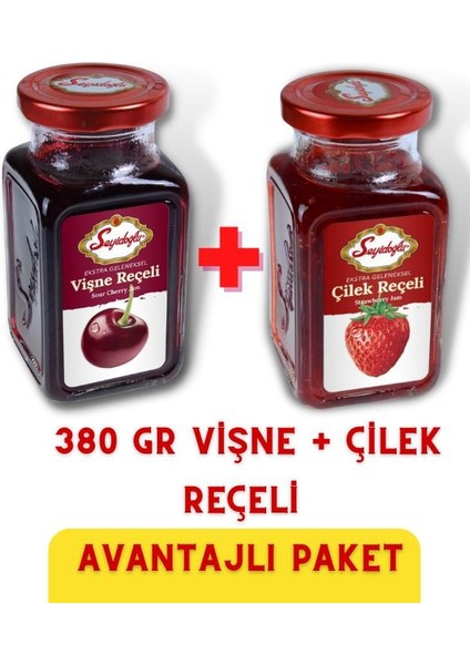 380 gr Vişne + Çilek Reçeli Ikili Paket